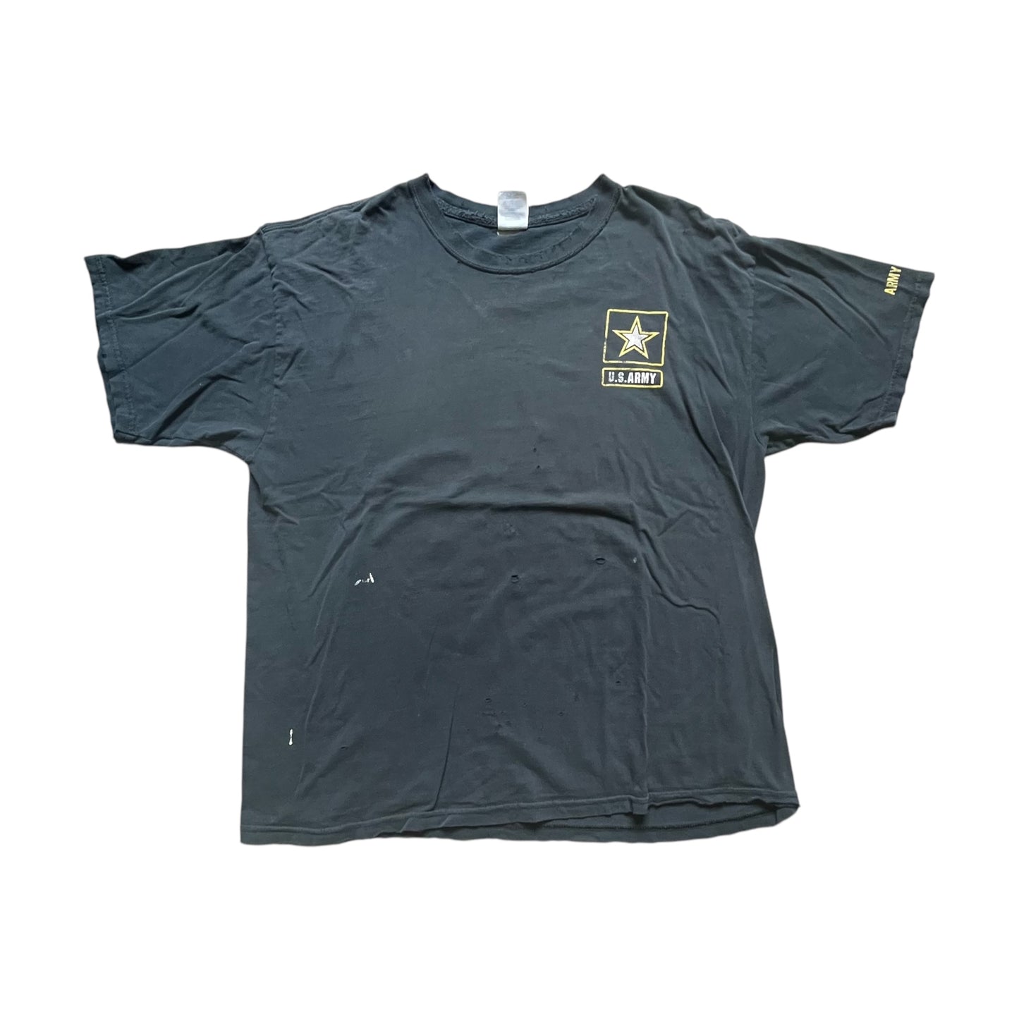 VINTAGE US Army Thrashed T-Shirt (Large)