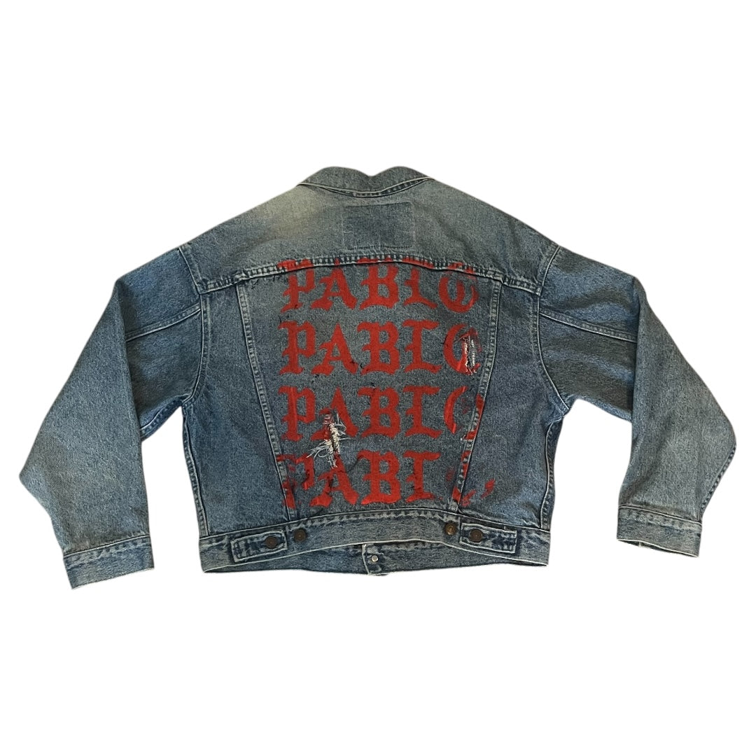 The Life of Pablo Pop-Up Denim Jacket - Large