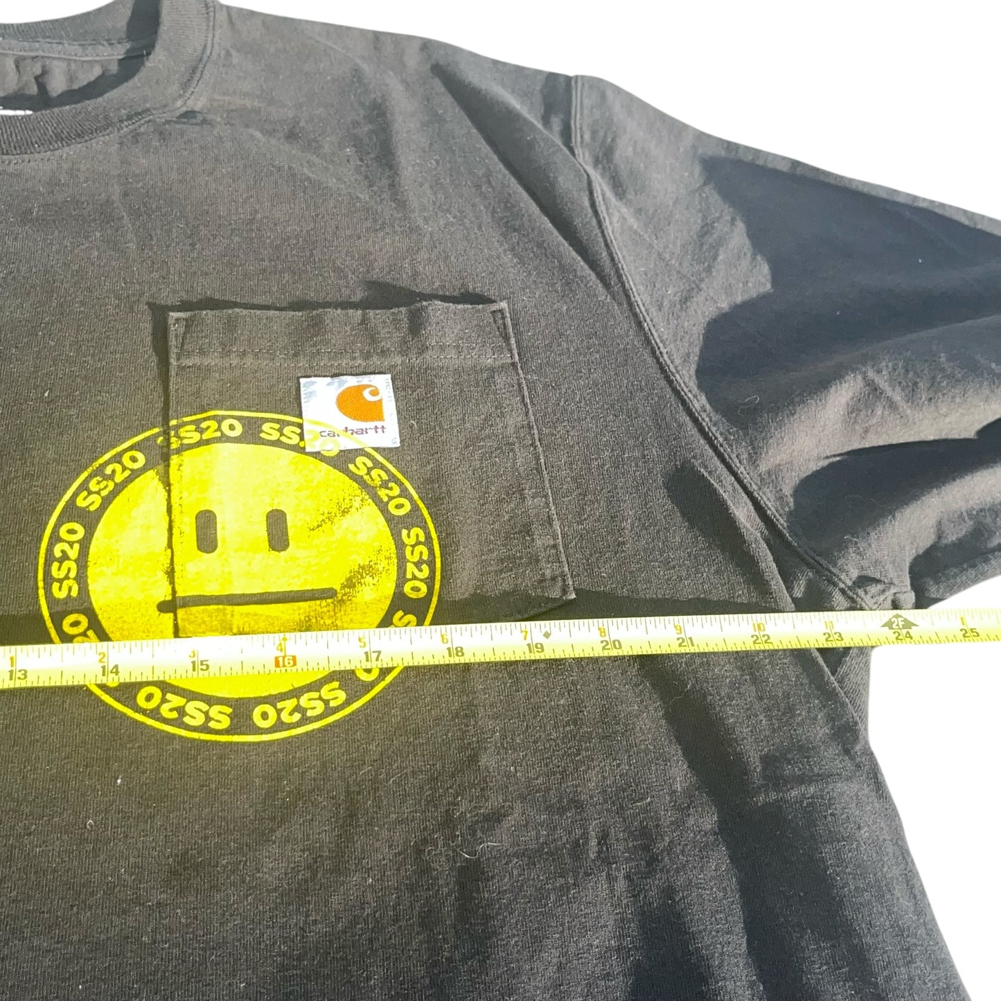 Carhartt Smiley Face Heavyweight Pocket T Shirt (Large)