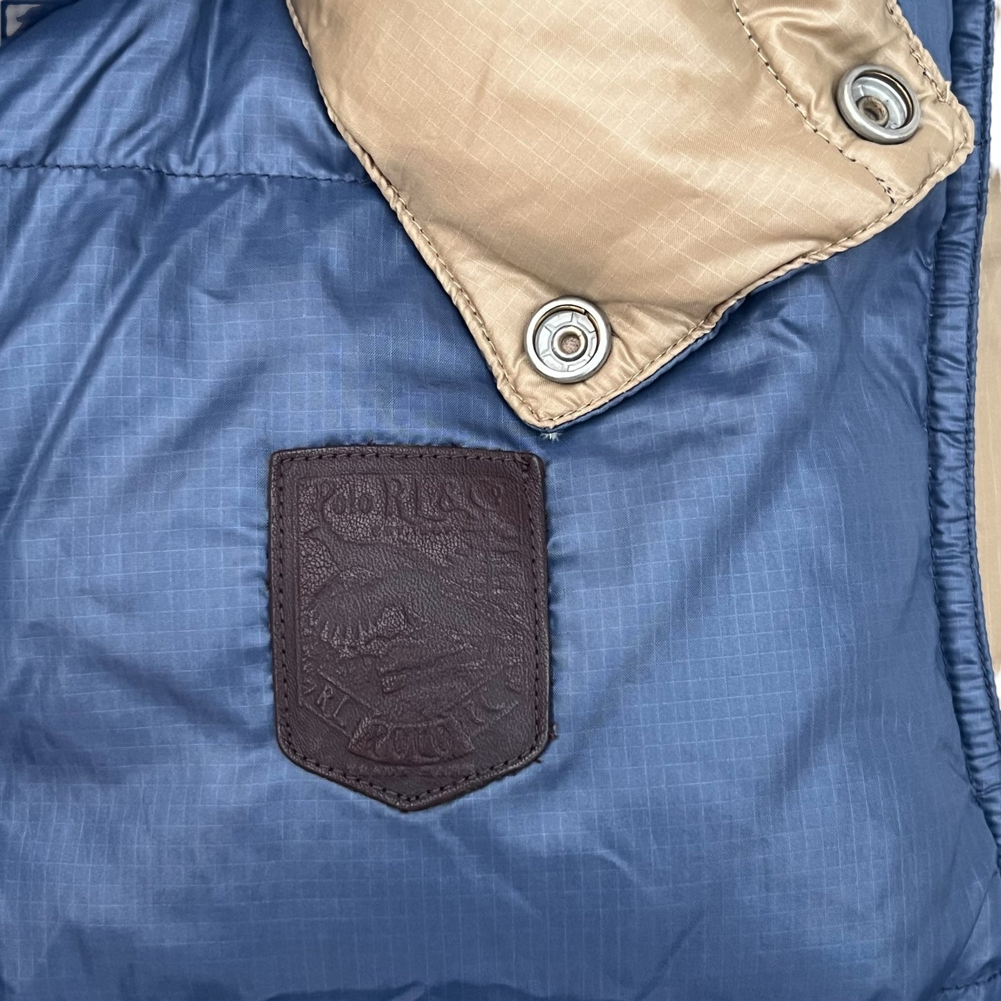 Polo Ralph Lauren Ripstop Hooded Reversible Down Puffer Vest (Medium)