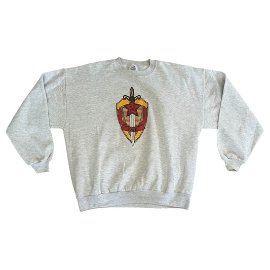 VINTAGE USSR Crest Crewneck Sweatshirt (2XL)