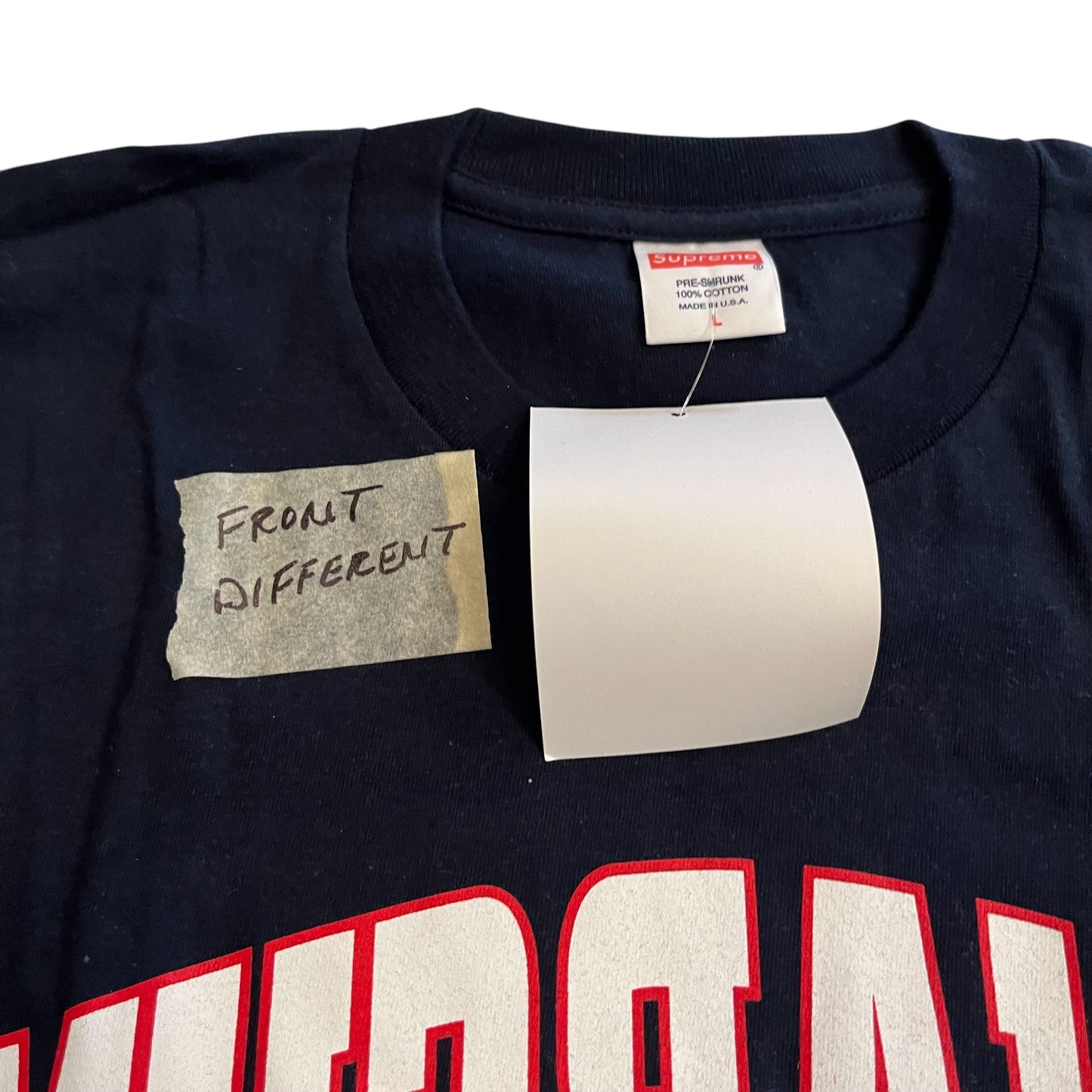 SAMPLE Supreme Anarchy T Shirt - Navy (Large)
