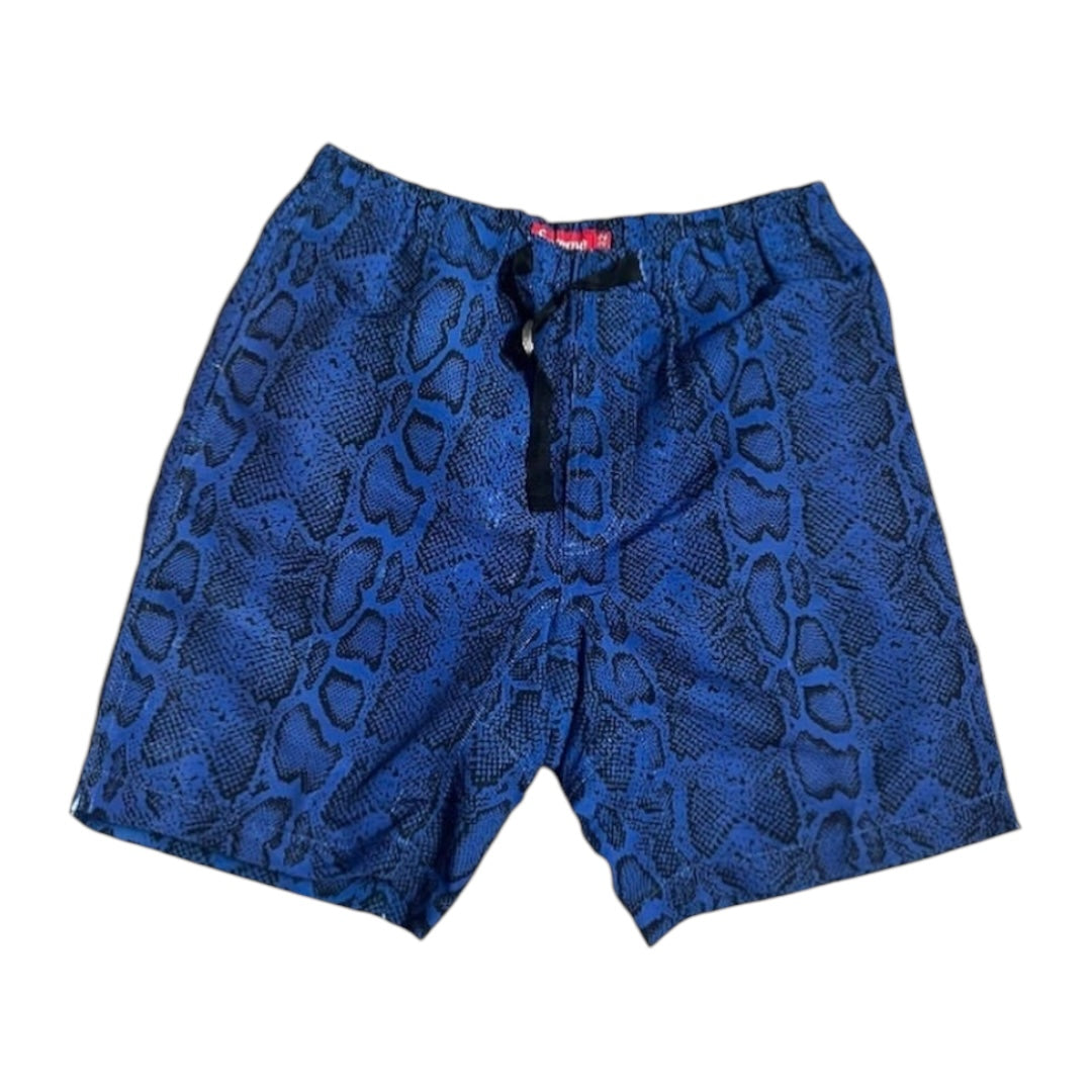 Supreme Snakeskin Shorts - Blue (32)