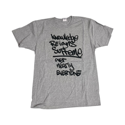 SAMPLE Supreme Knowledge Reigns T-Shirt - Heather Grey (Large)
