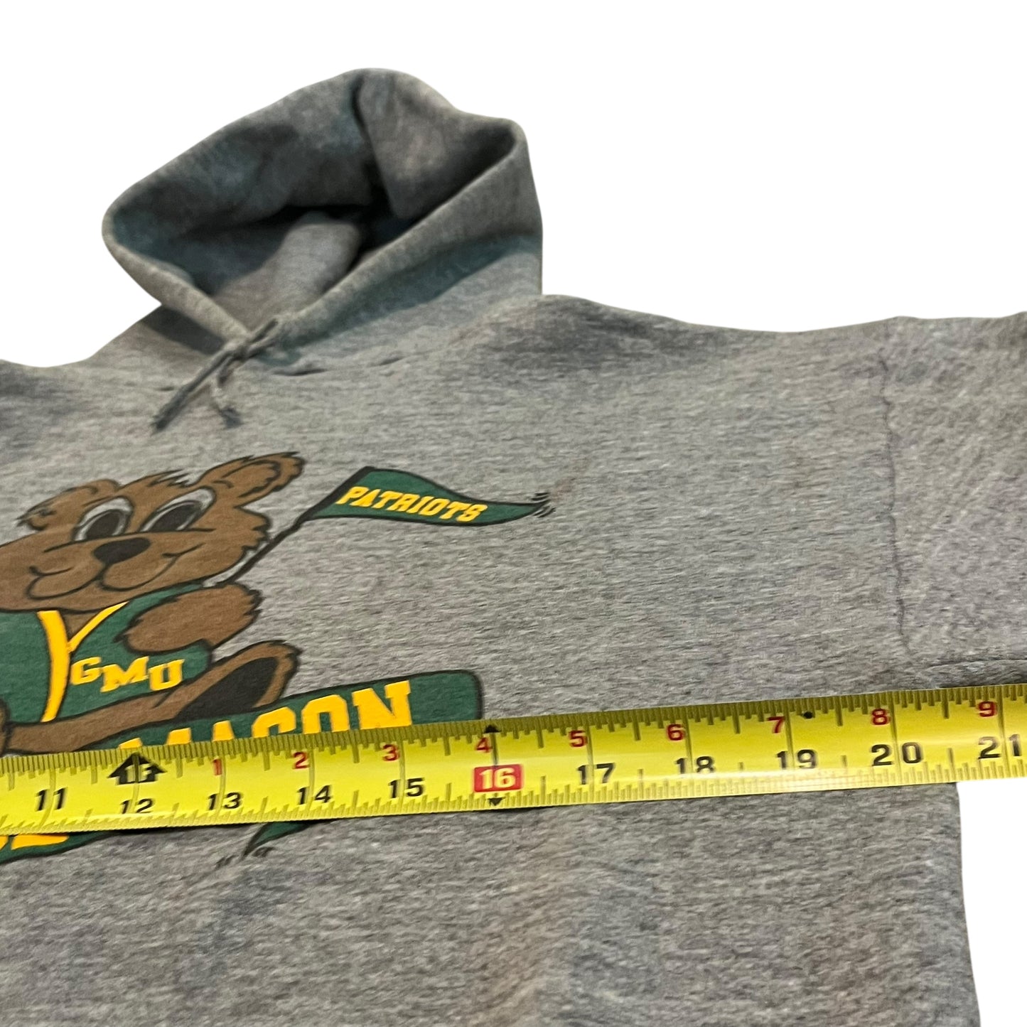 VINTAGE Russell Athletic George Mason University Hoodie Sweatshirt (Large)