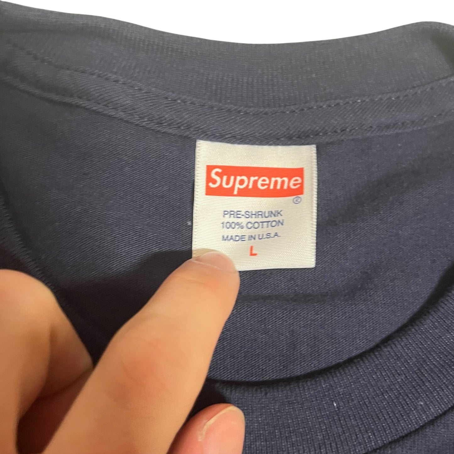 SAMPLE Supreme x Shane MacGowan Portrait T Shirt - Navy (Large)