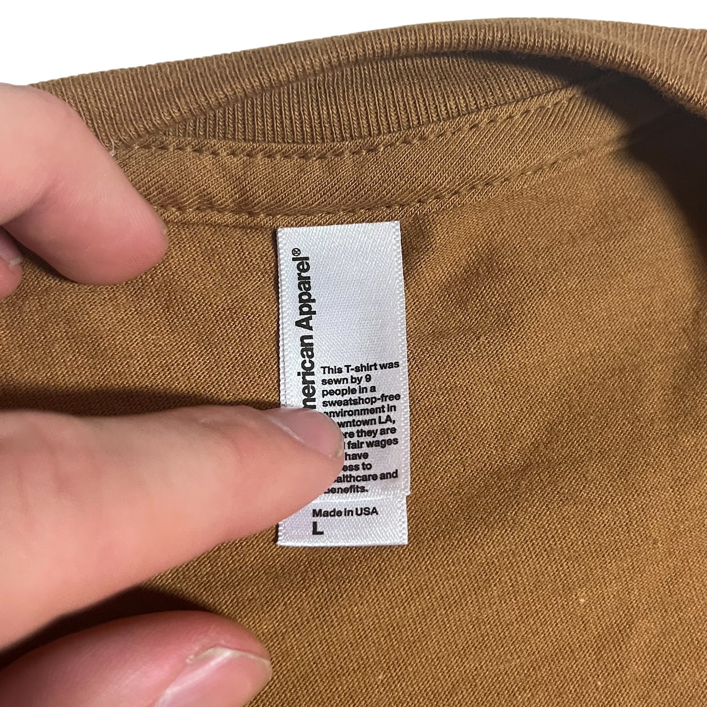 SAMPLE Supreme F T Shirt - Light Brown (Large)