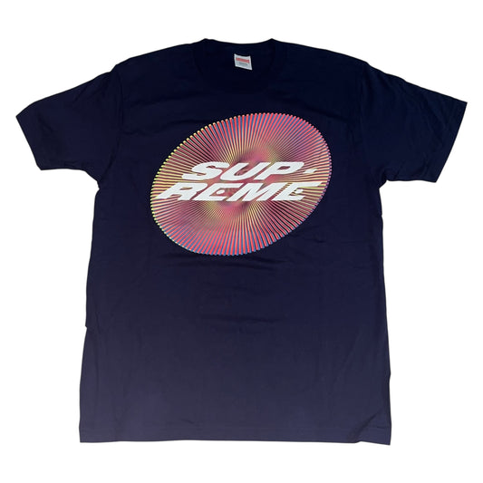 SAMPLE Supreme Kinetic Logo T Shirt - Navy (Large)
