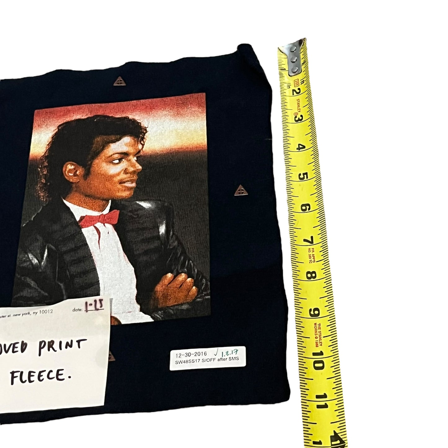 Supreme x Michael Jackson Test Print Fabric Swatch (Navy)