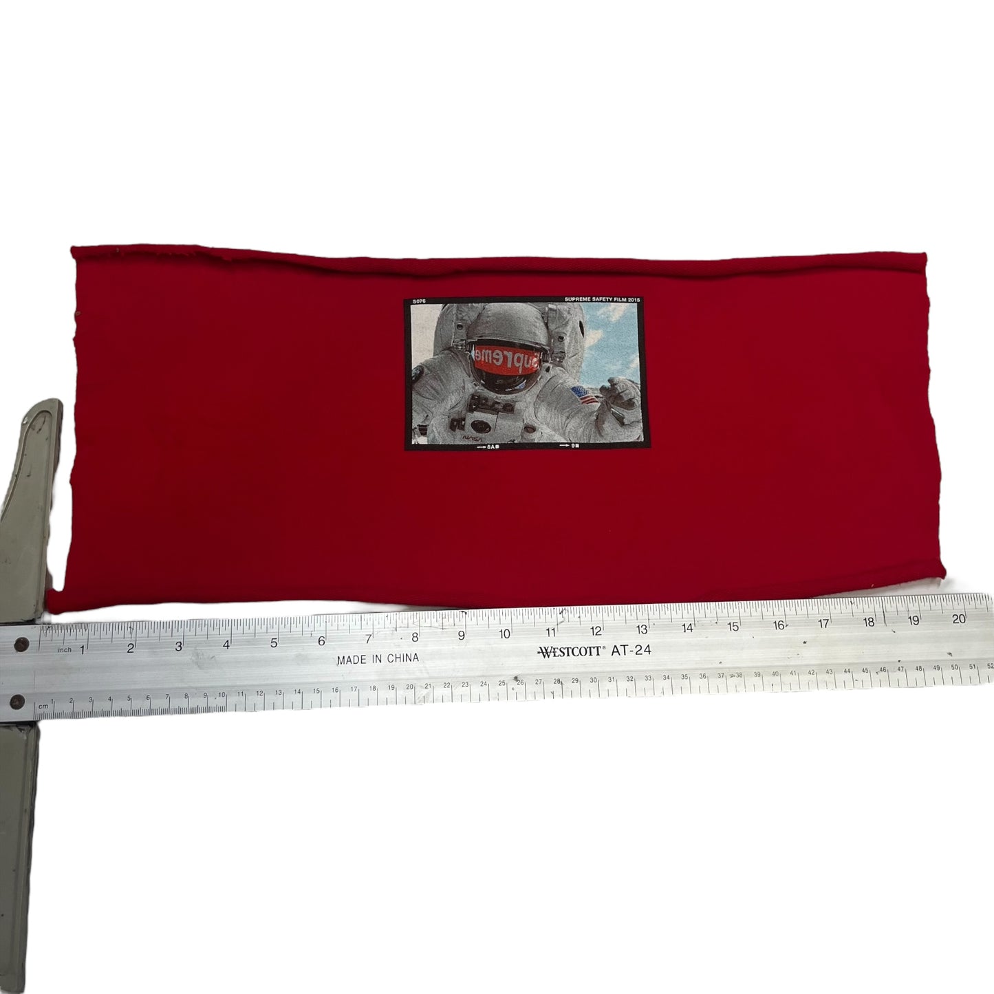 Supreme "Astronaut" Test Print Fabric Swatch - Red