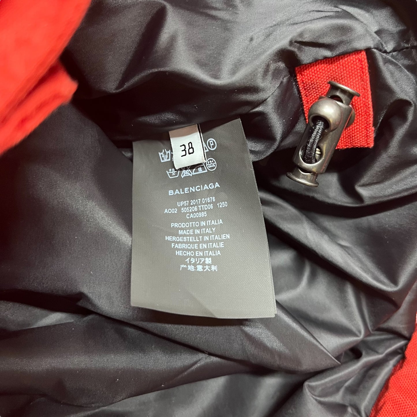 Balenciaga Swing Parka AW17 - Red (38)