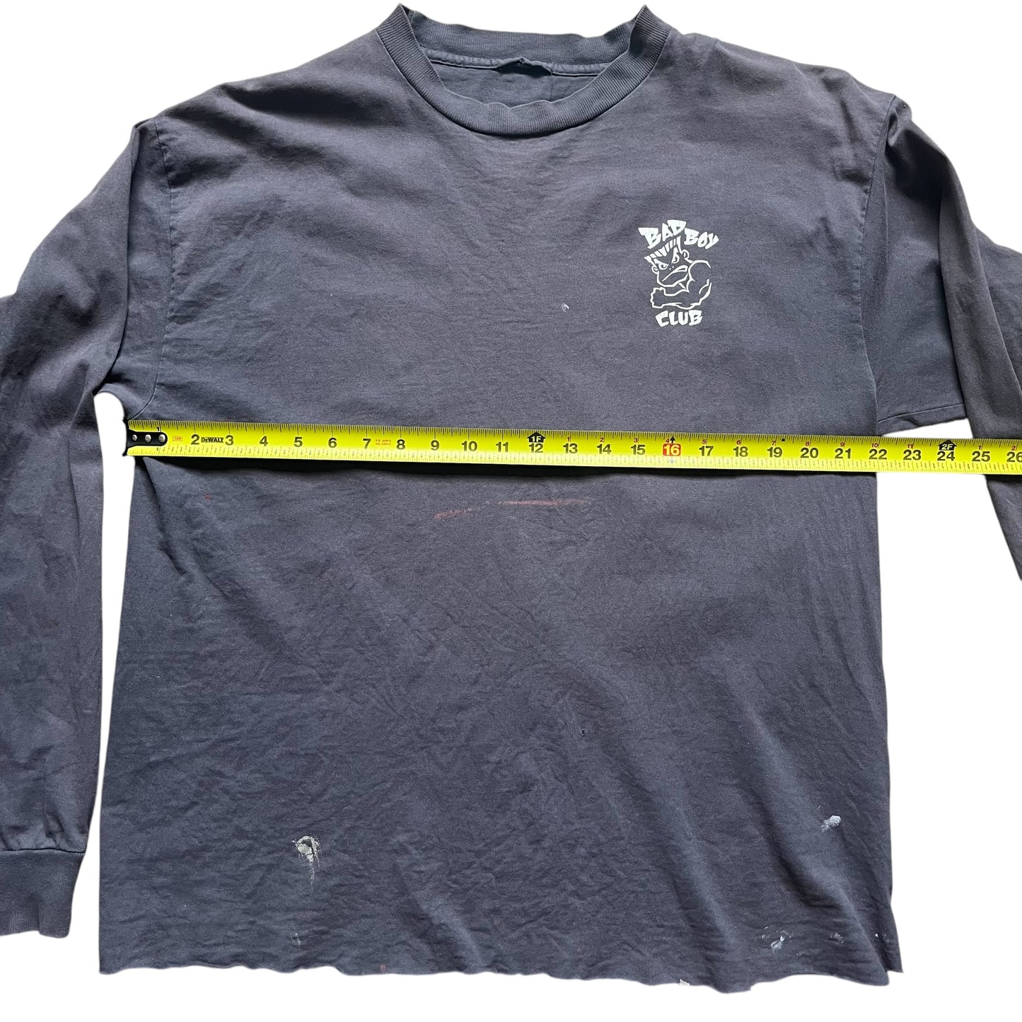 VINTAGE Bad Boy Club Thrashed Long Sleeve T-Shirt (Large)