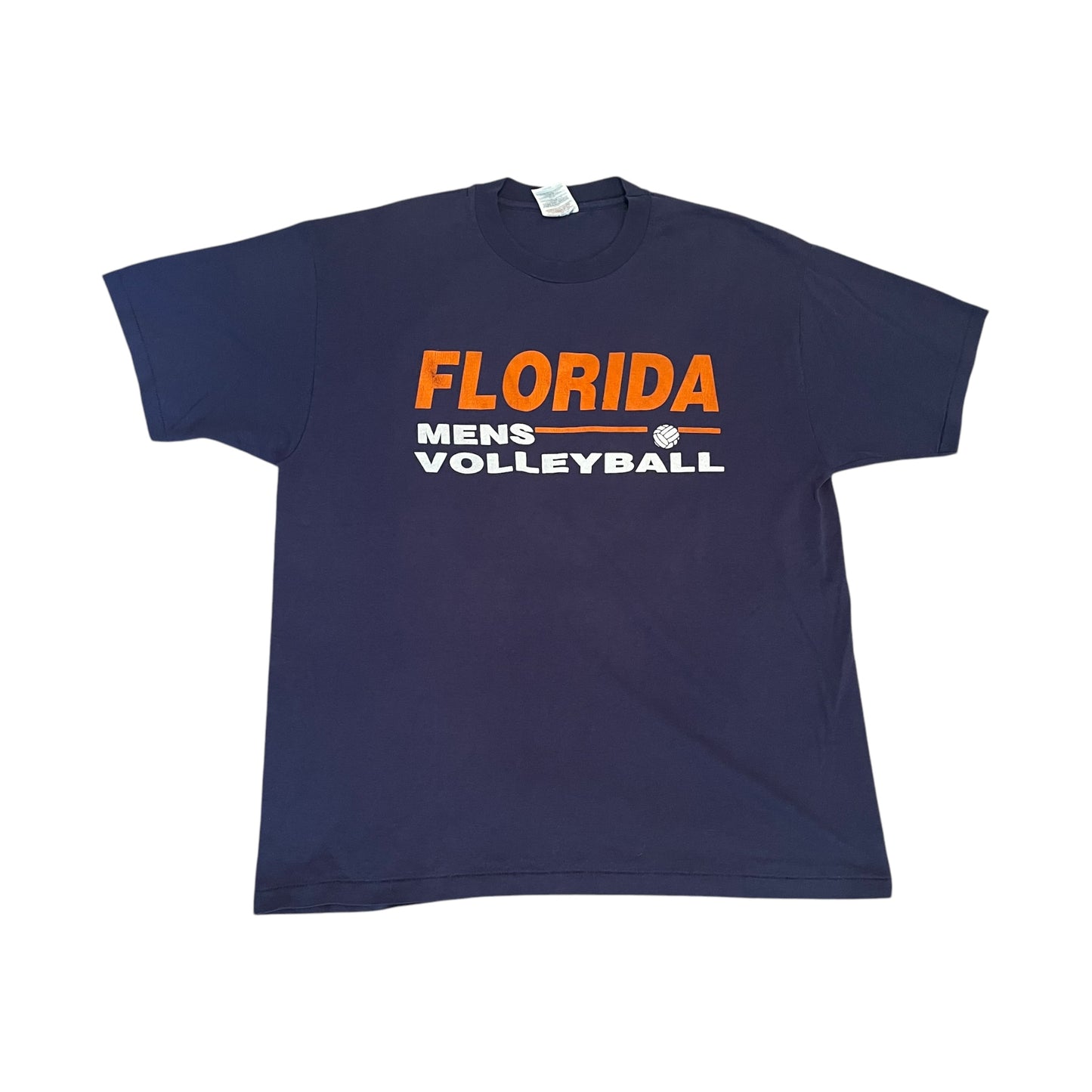 VINTAGE Florida Mens Volleyball T-Shirt - Navy (XL)