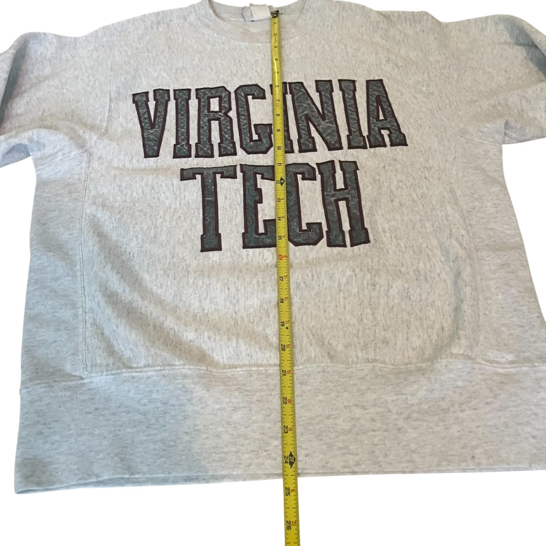 VINTAGE Virginia Tech Crewneck Sweatshirt - Grey (Large)