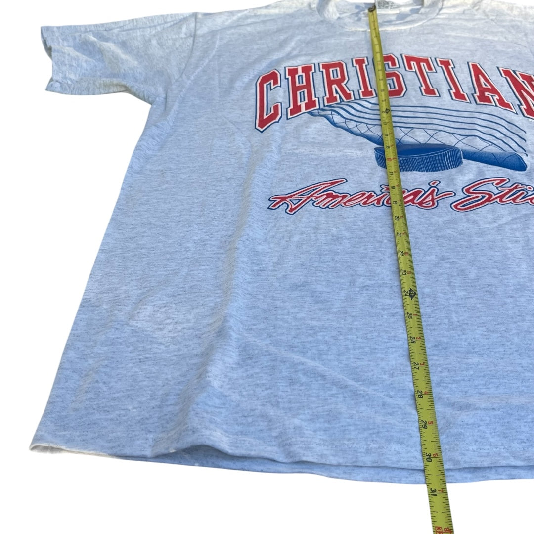 VINTAGE Christian Hockey T Shirt (XL)