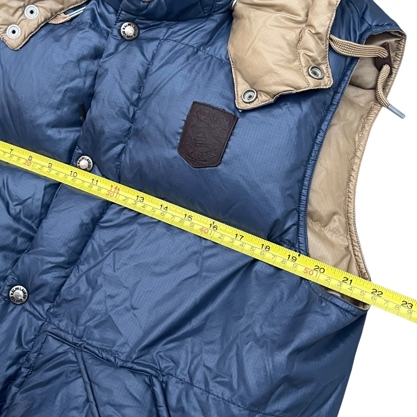 Polo Ralph Lauren Ripstop Hooded Reversible Down Puffer Vest (Medium)