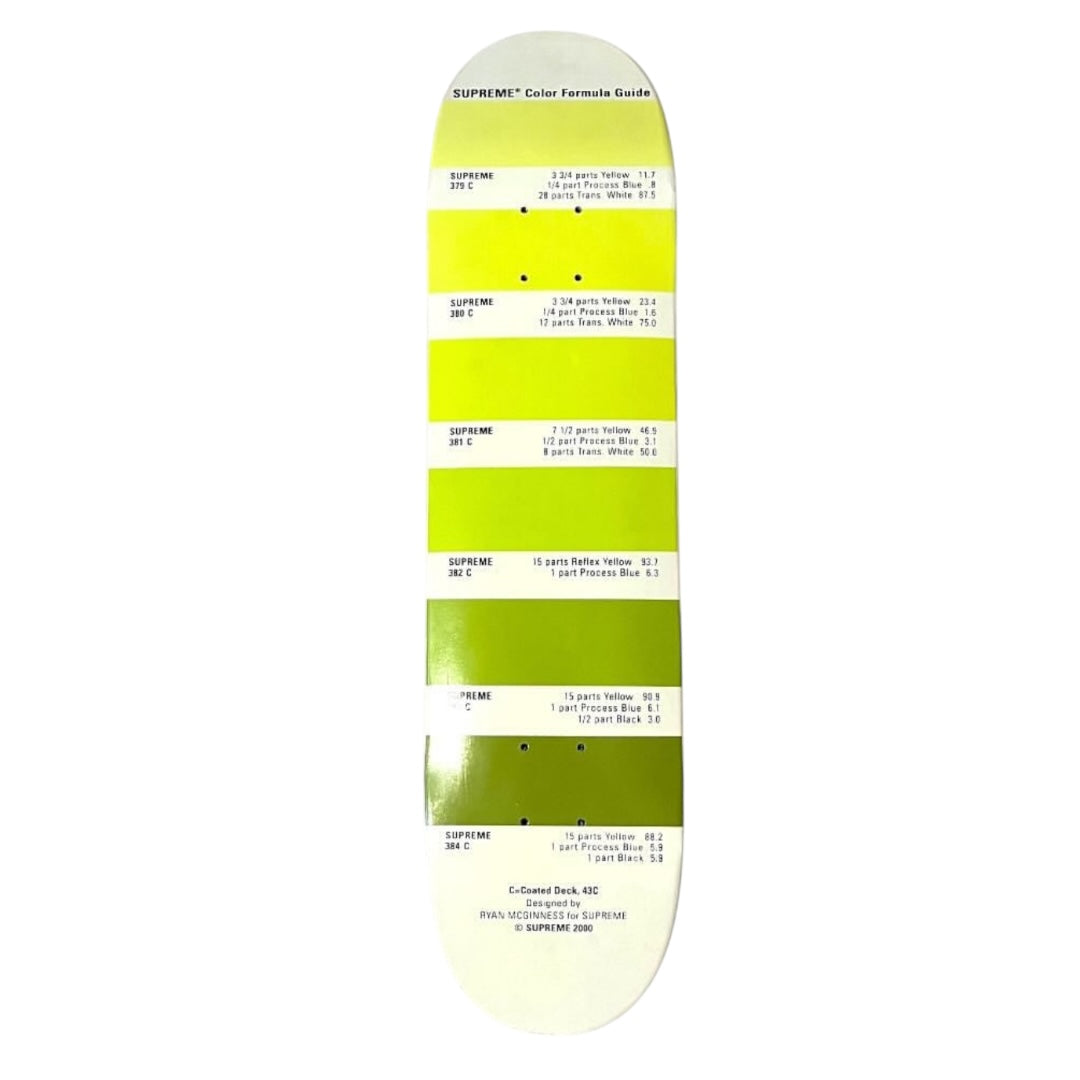 Supreme x Ryan McGinness Pantone Yellow Deck
