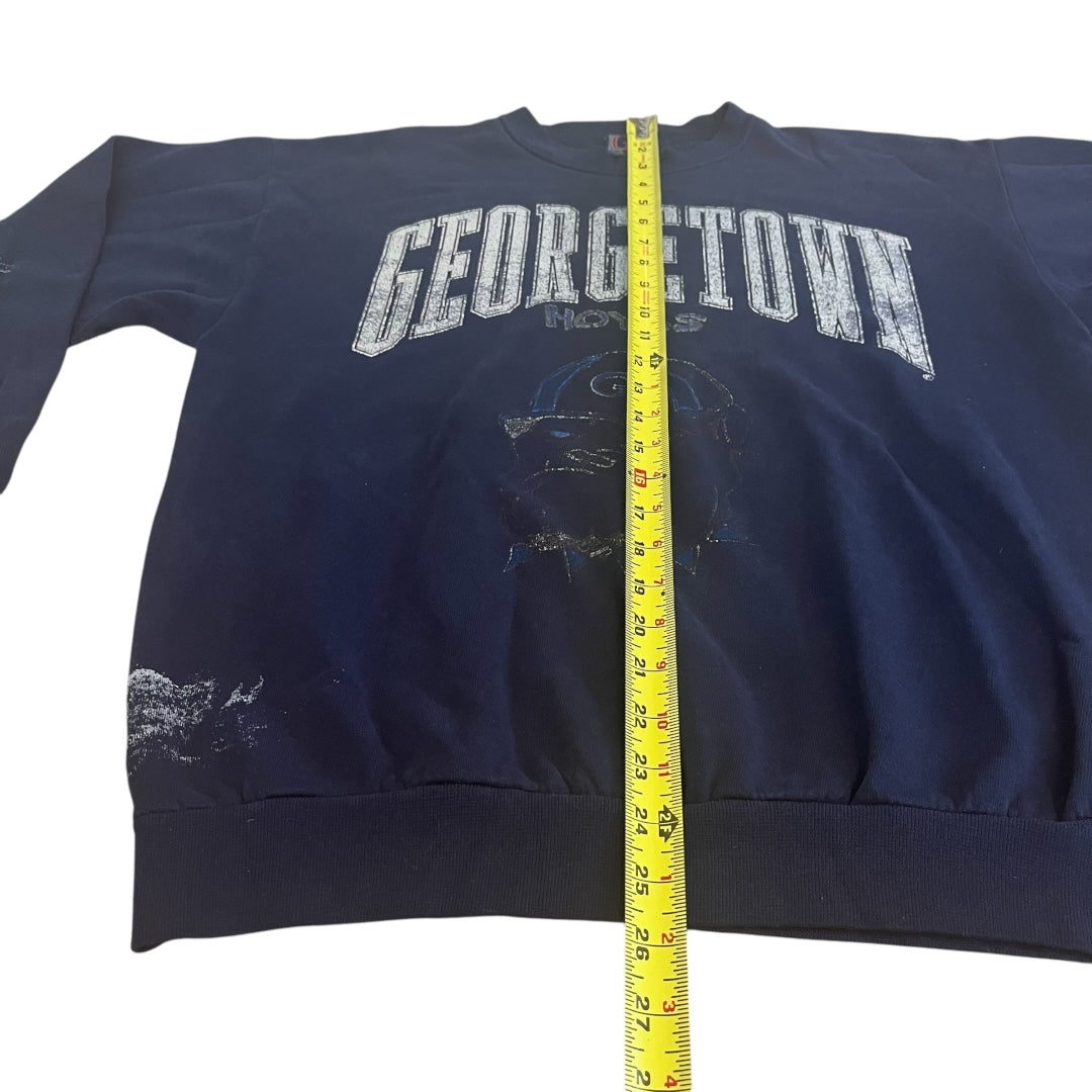 VINTAGE Georgetown University Hoyas Crewneck Sweatshirt (Large)