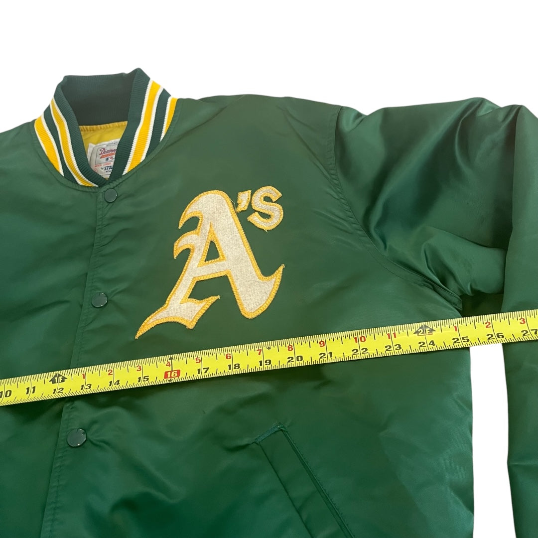 VINTAGE Oakland A's Satin Starter Brand Jacket (XL)