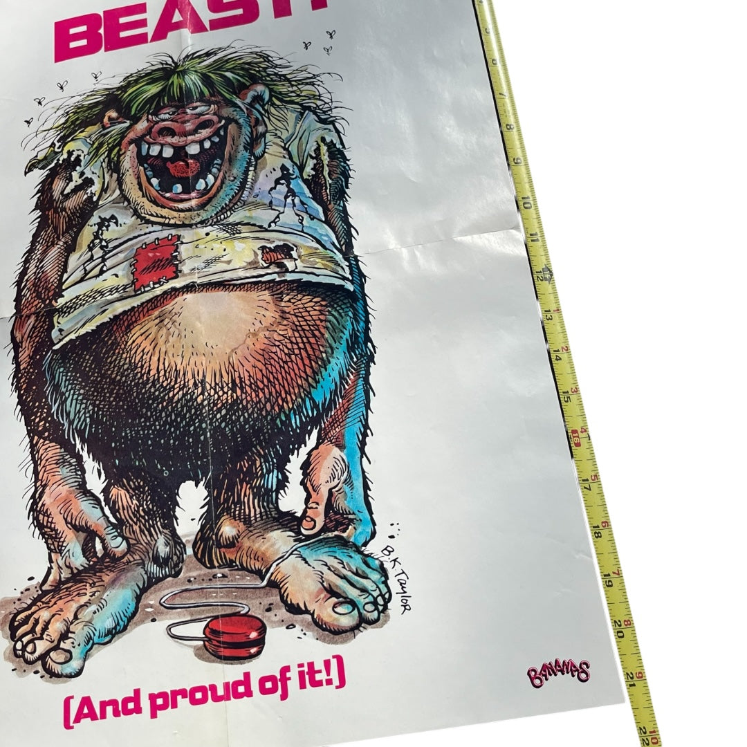 VINTAGE 1979 Bananas Magazine Monster Poster (16x21)