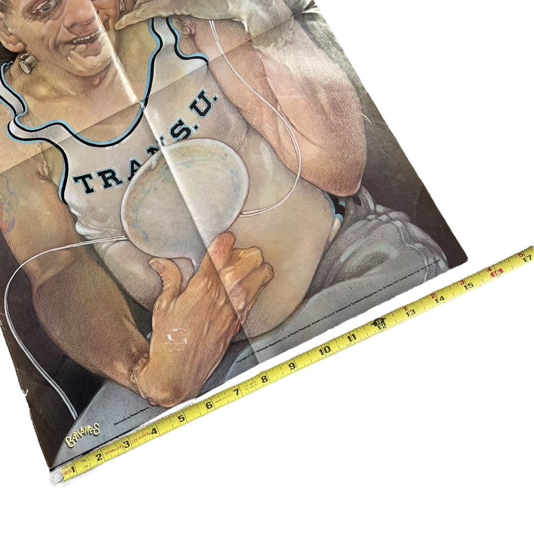 VINTAGE 1979 Bananas Magazine Frankenstein's Monster Poster (15.5x21.5)