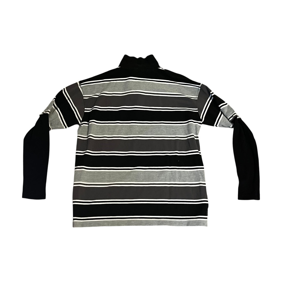 VINTAGE Seven7 by Seven Souls Double Layer Striped Shirt (Large)