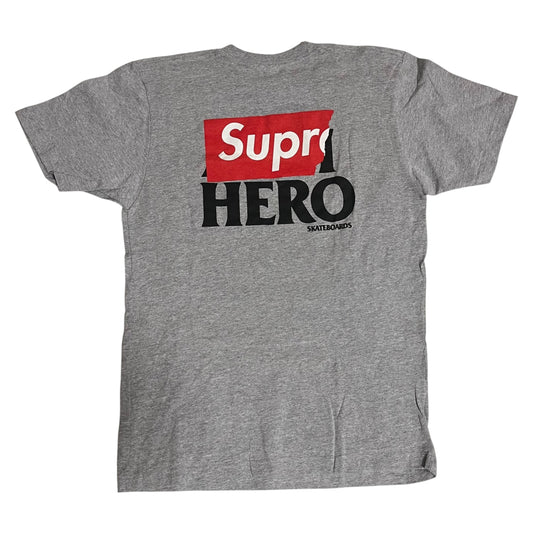 Supreme x ANTIHERO Pocket T Shirt - Heather Grey (Large)