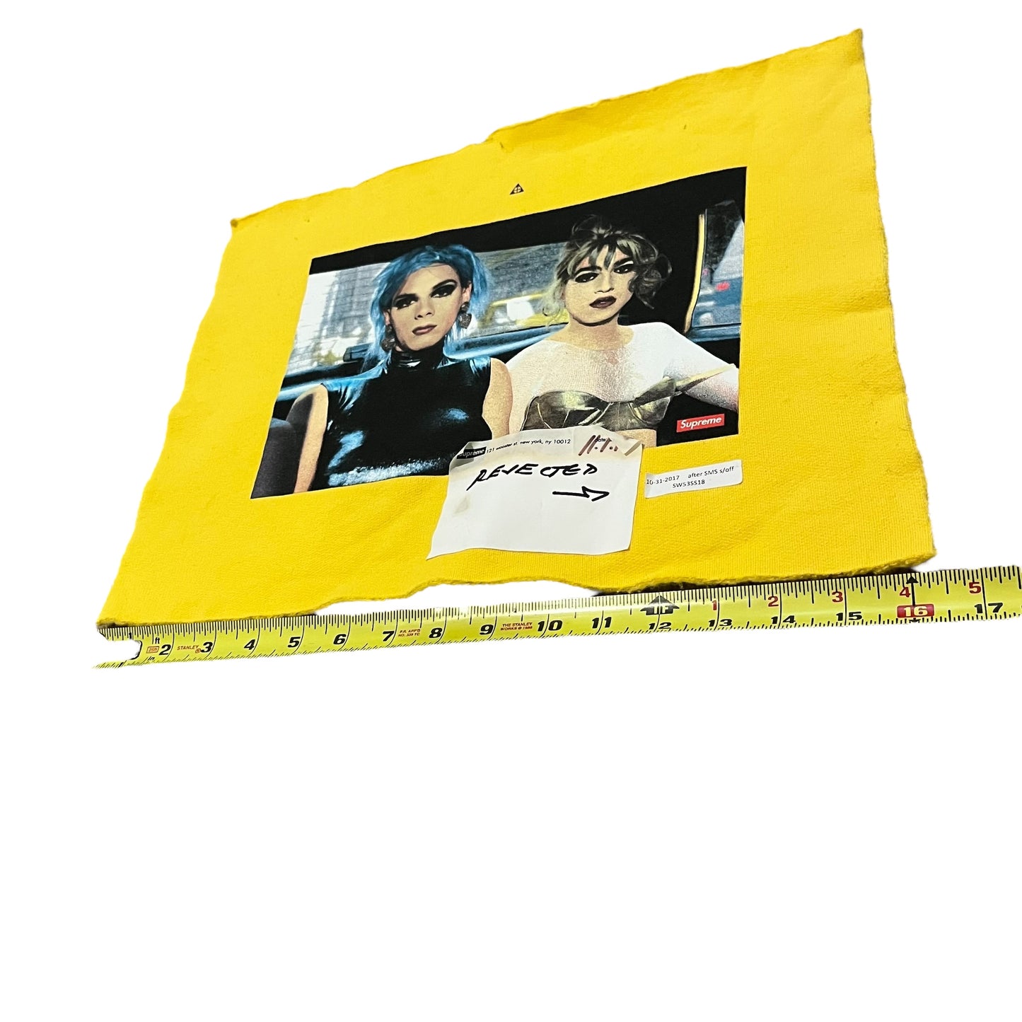 Supreme x Nan Goldin Test Print Fabric Swatch (Yellow)