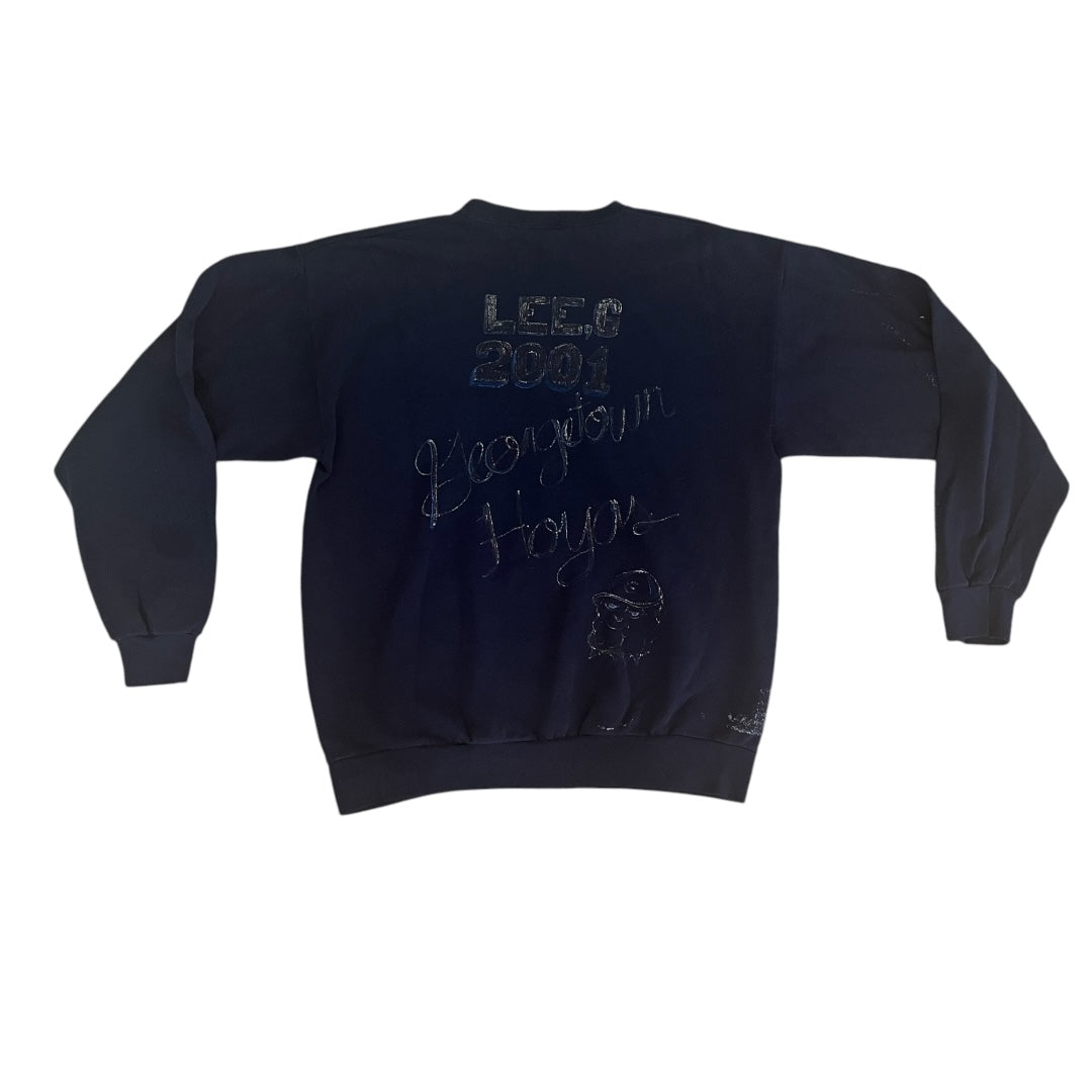 VINTAGE Georgetown University Hoyas Crewneck Sweatshirt (Large)