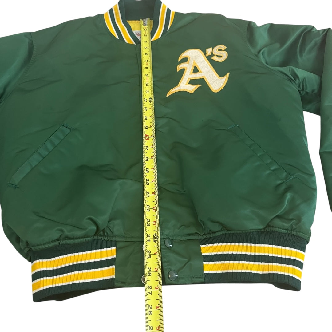 VINTAGE Oakland A's Satin Starter Brand Jacket (XL)