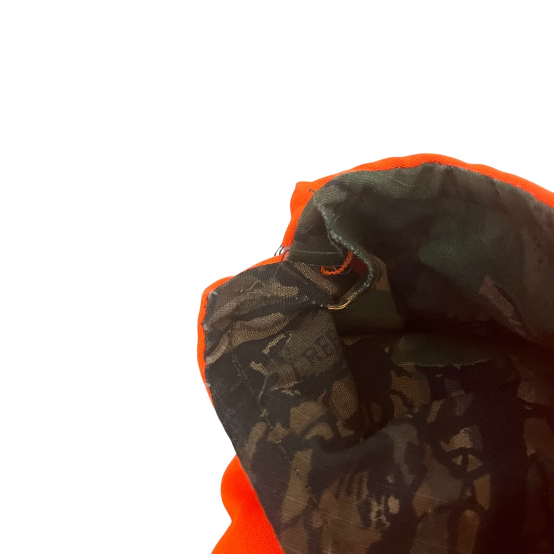 VINTAGE Rebark Reversible Hunting Vest - Tree Camo / Orange (Large)