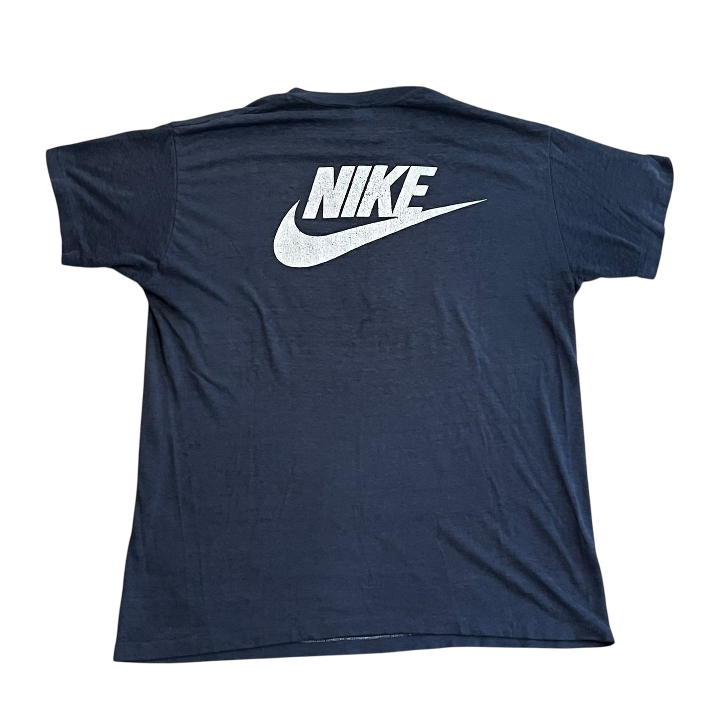 VINTAGE 1980s Blue Tag Nike Yale Basketball T Shirt (XL)
