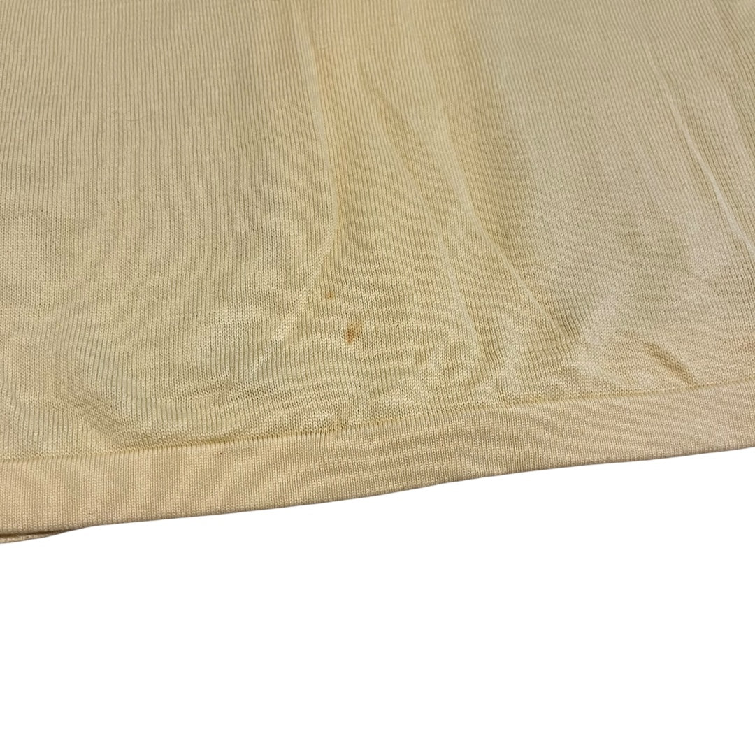 Supreme Polo Short Sleeve Cardigan - Cream (Large)