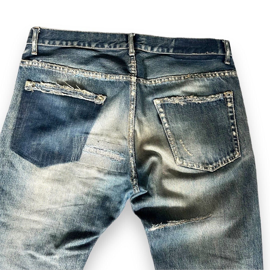 Undercover 68 Black Yarn Denim Jeans 2010 ZoZoTown