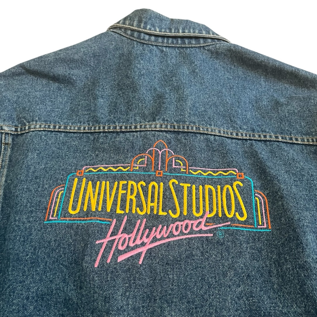 VINTAGE Universal Studios Denim Trucker Jacket (Large)
