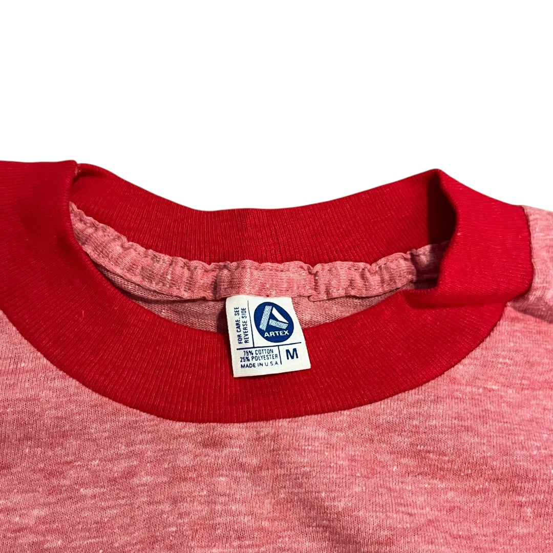 VINTAGE 1970s US Navy USS McCandless Ringer T Shirt (Medium)