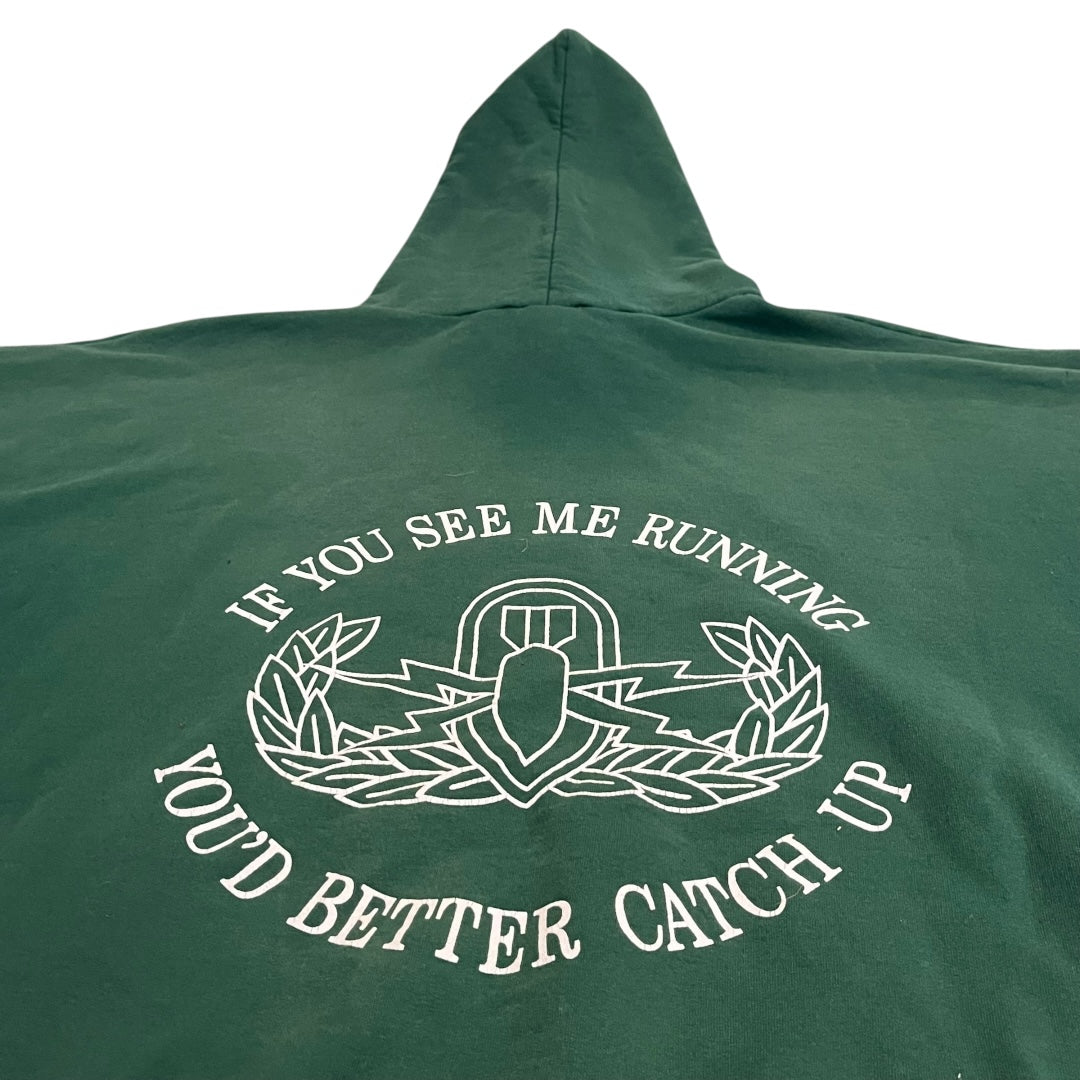 VINTAGE Thrashed EOD Army Hoodie (2XL)