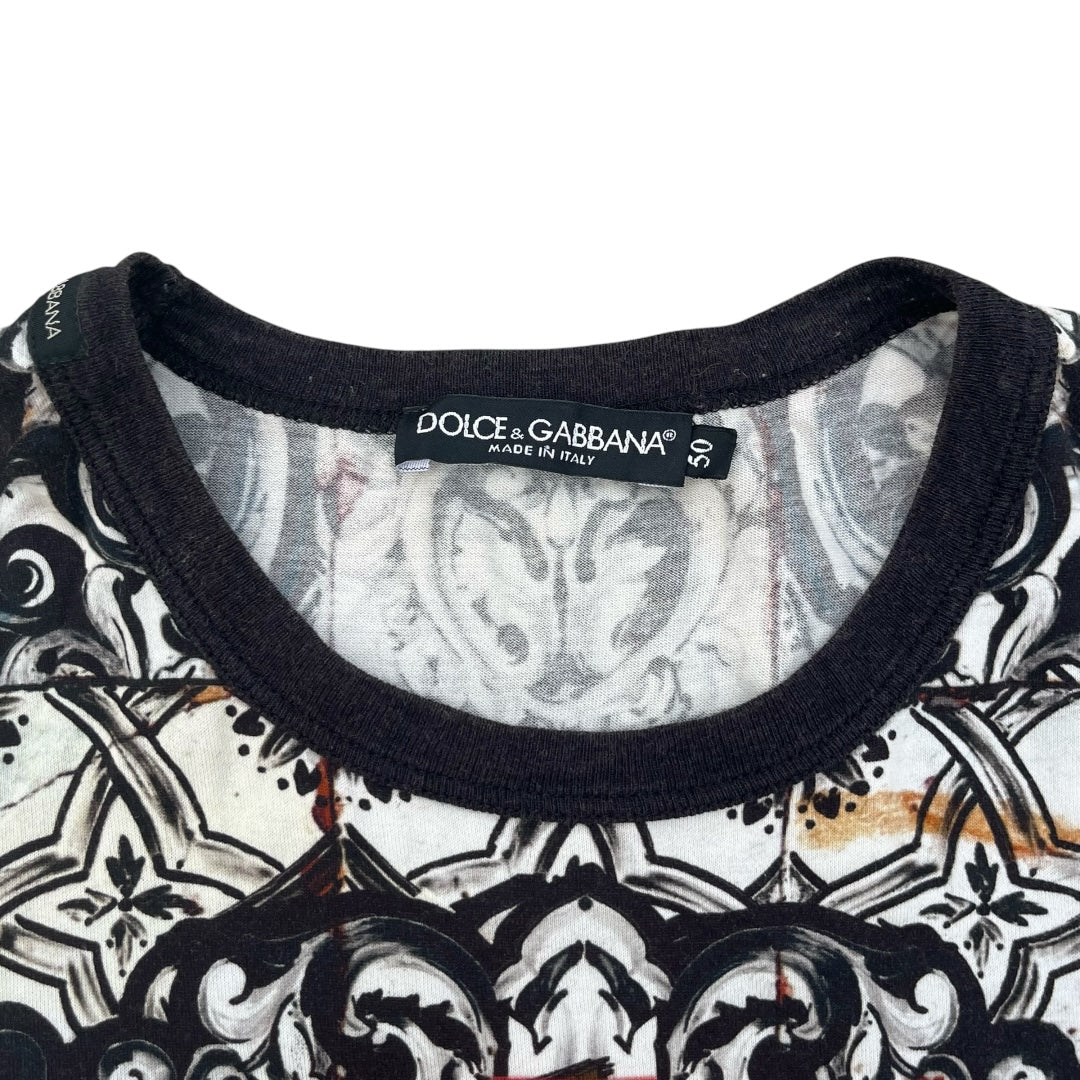 Dolce & Gabbana All Over Print Bull T Shirt (size 50 / Medium)