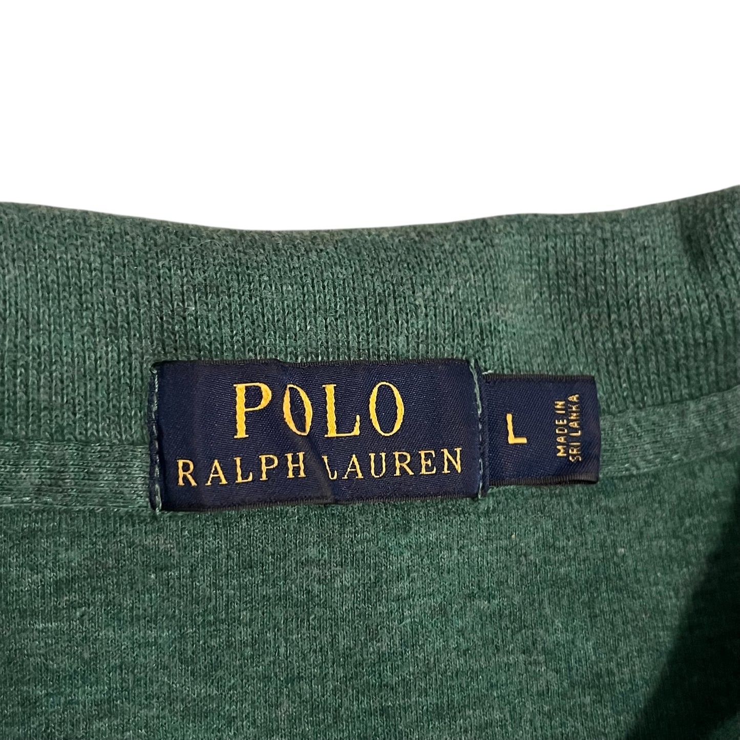 Polo Ralph Lauren Quarter Zip Pullover - Green (Large)