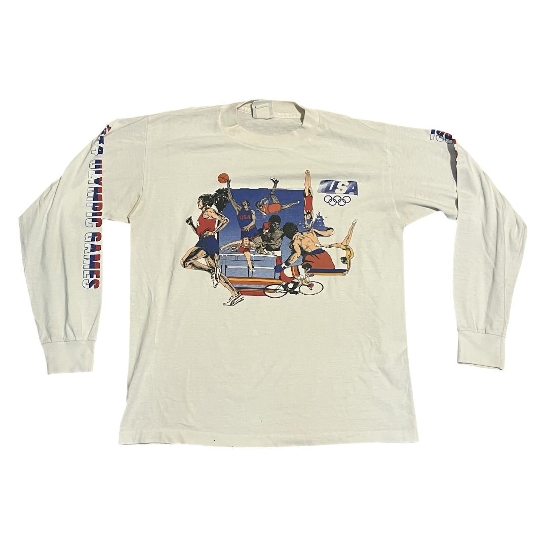 VINTAGE 1984 Levi's Team USA Olympics Longsleeve T Shirt (Large)