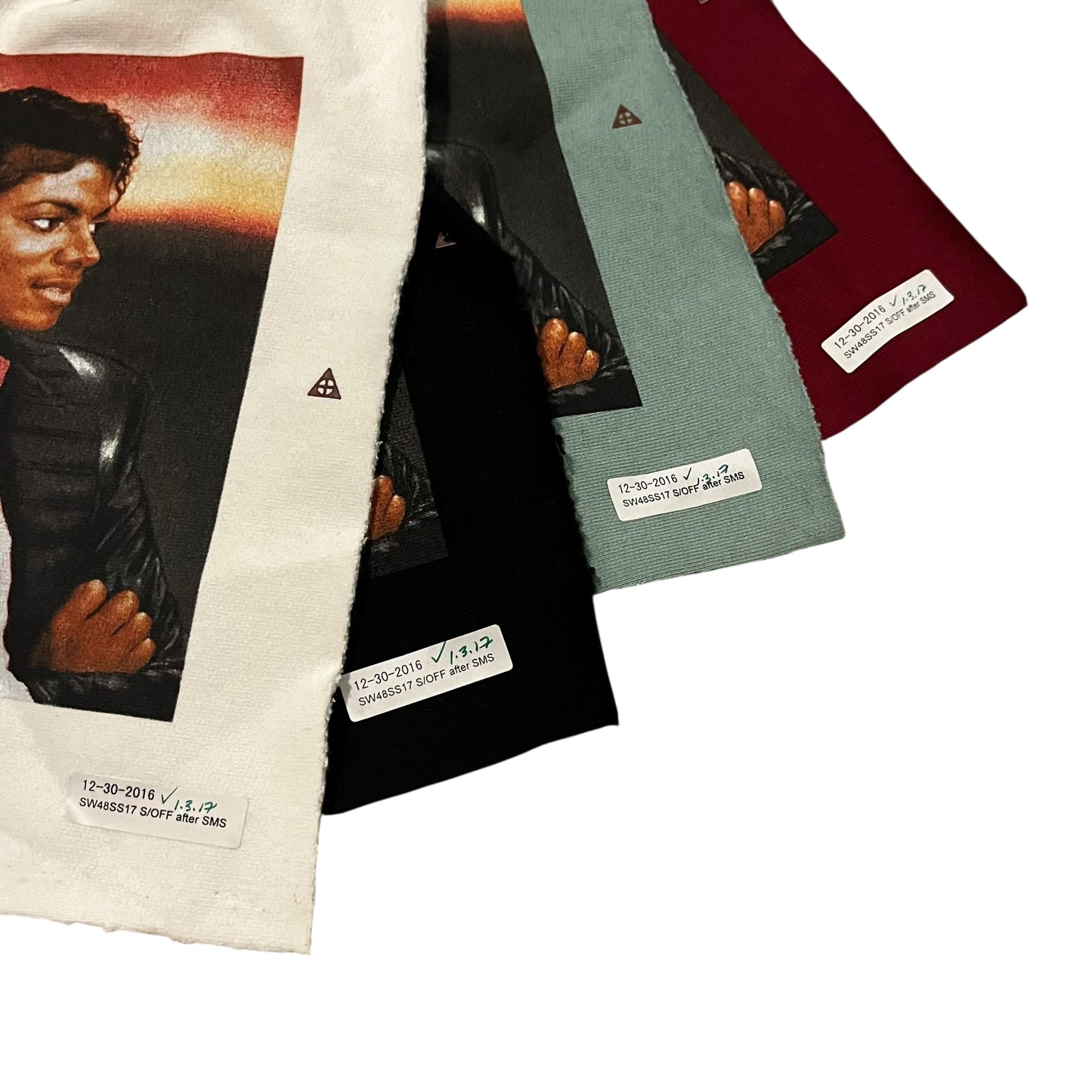 Supreme x Michael Jackson Test Print Fabric Swatch Set of 4