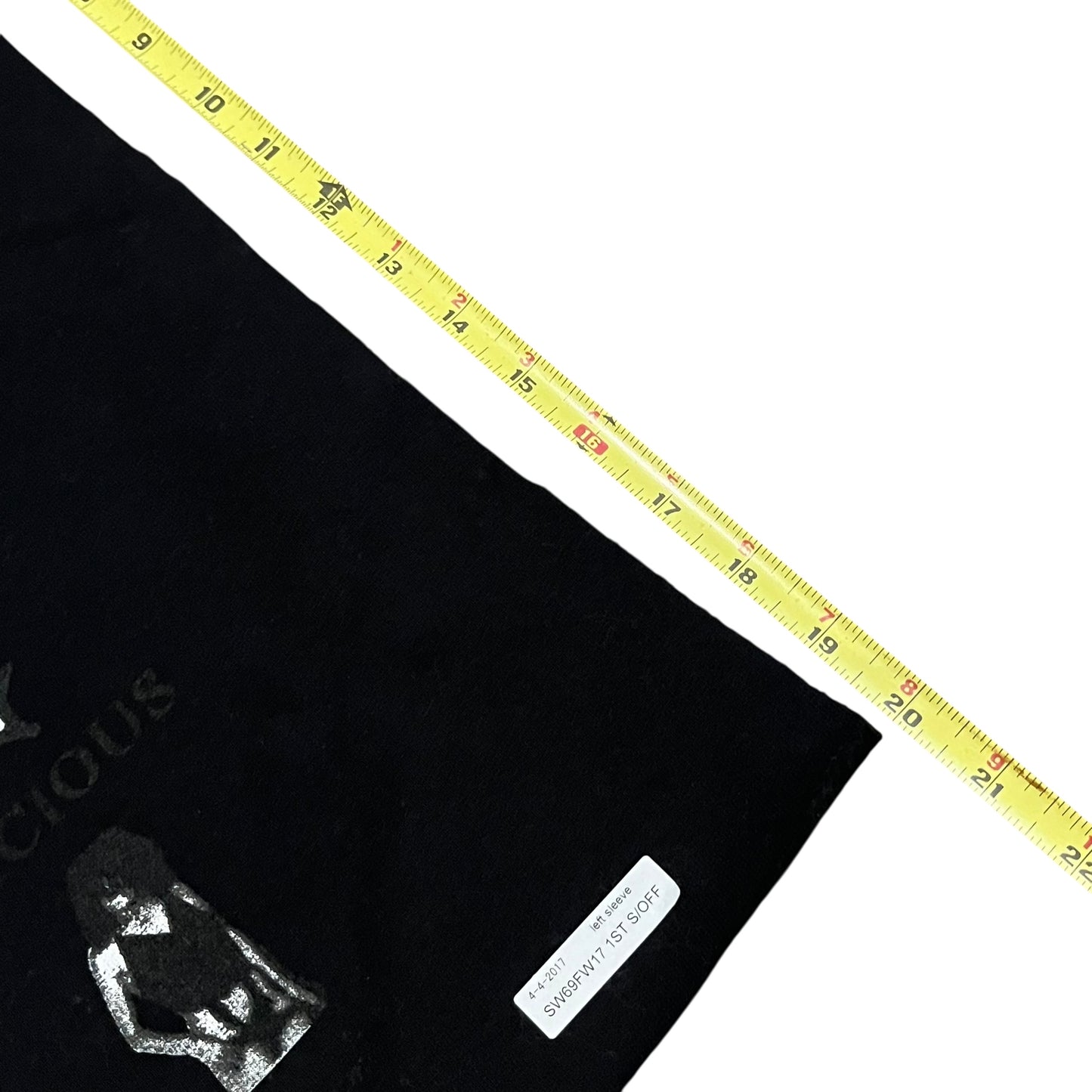 Supreme Menace Test Print Fabric Swatch (Black)