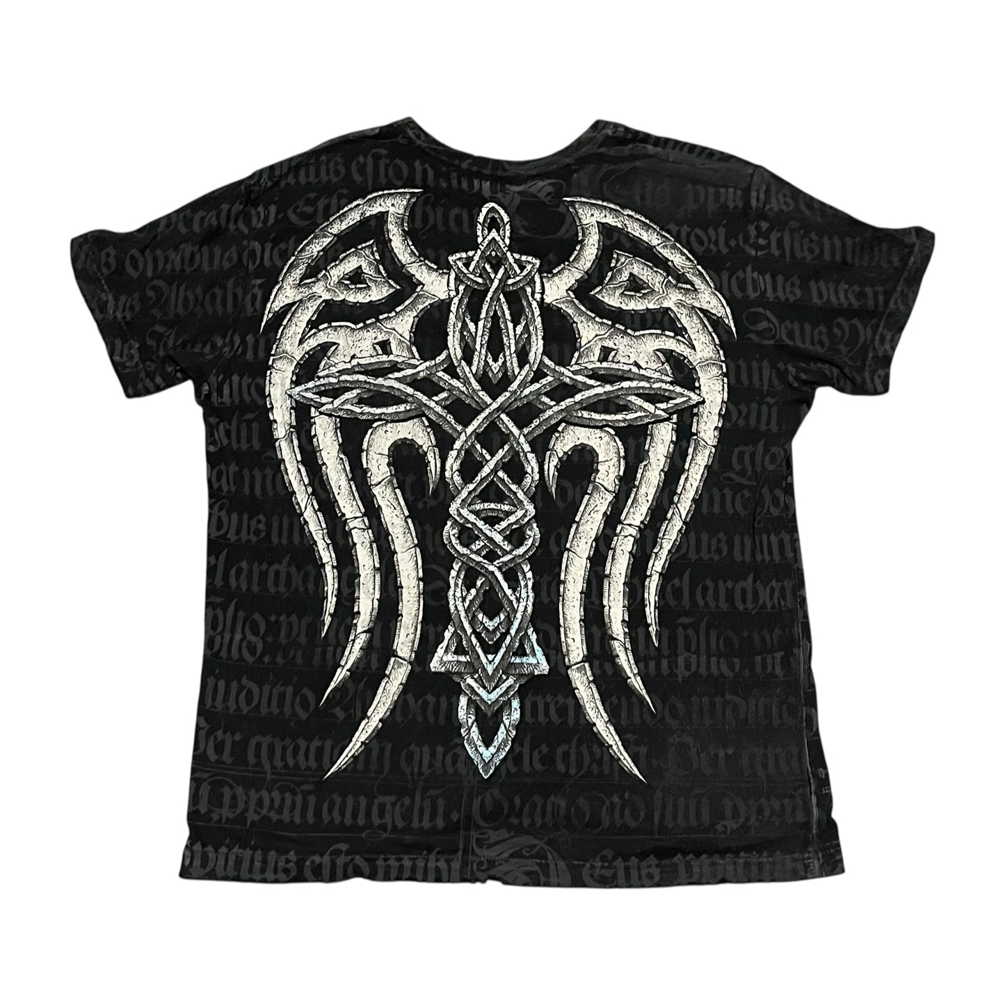 VINTAGE Affliction Cross T Shirt (Medium)