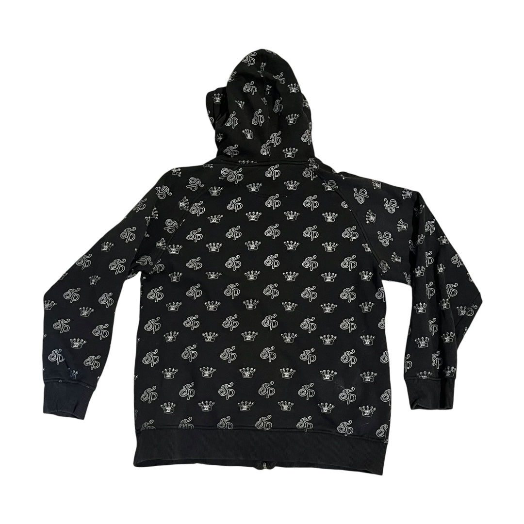 VINTAGE South Pole AOP Full Zip Hoodie (Large)