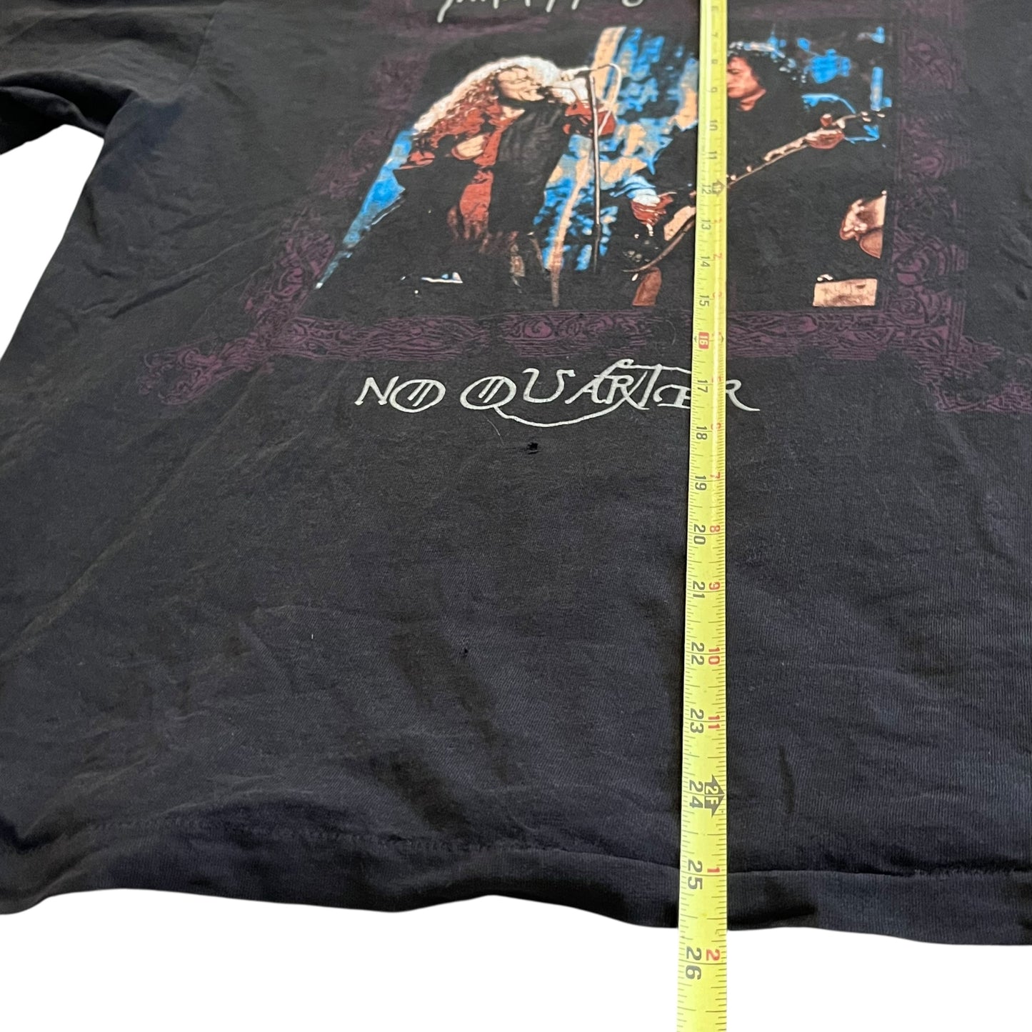 VINTAGE 1995 Robert Plant Jimmy Page No Quarter T Shirt (XL)