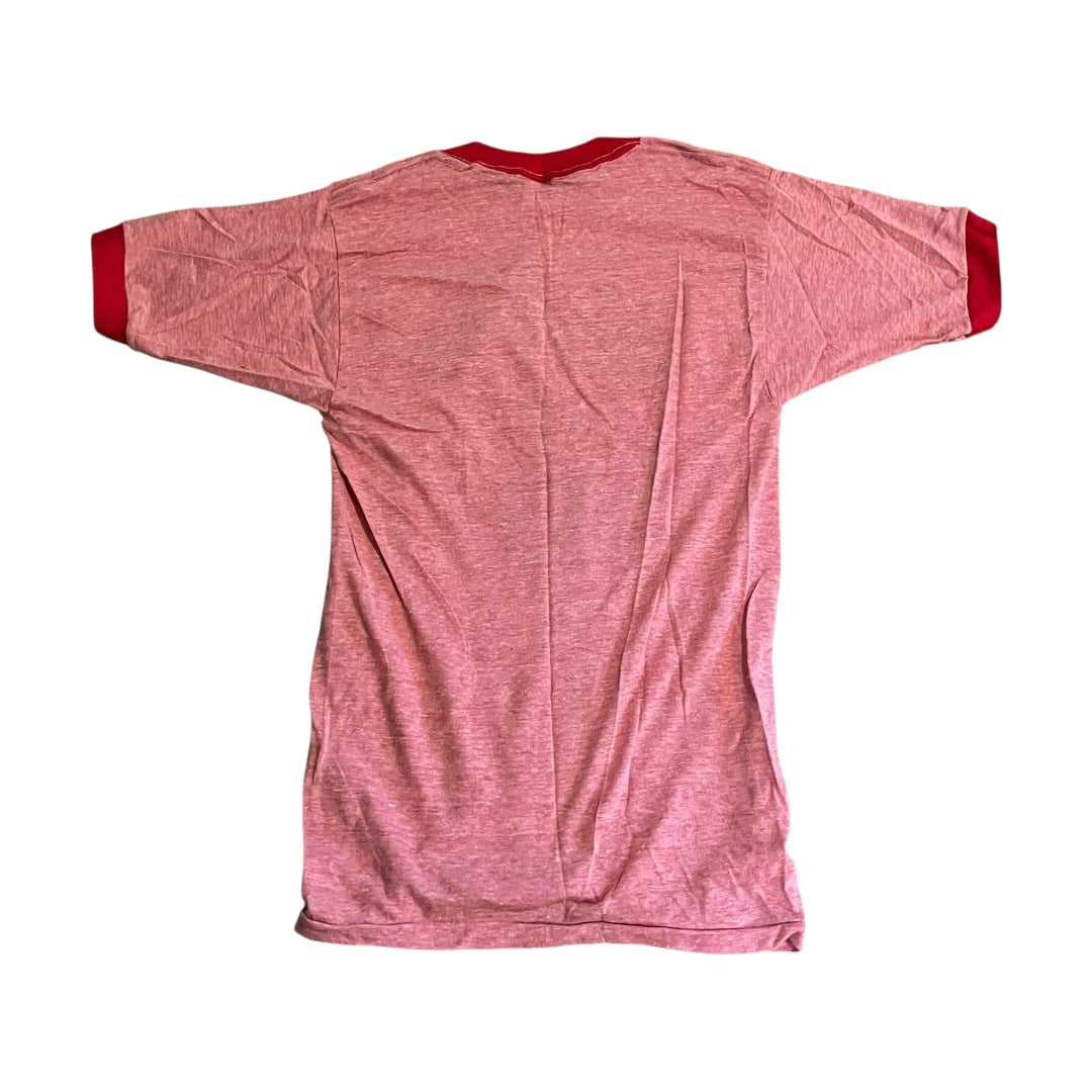 VINTAGE 1970s US Navy USS McCandless Ringer T Shirt (Medium)