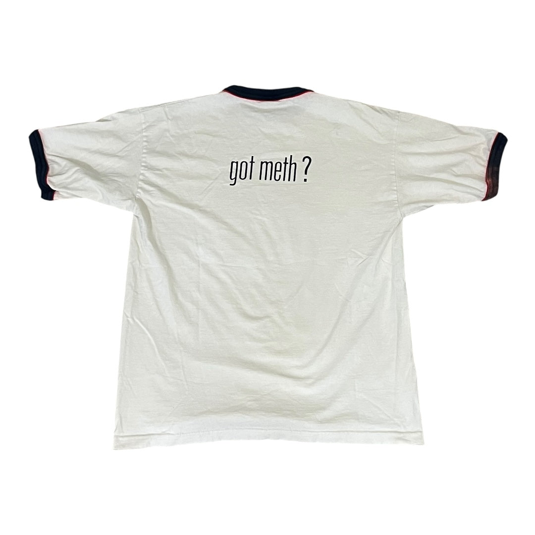 VINTAGE The Crystal Method Got Meth? Ringer T Shirt (Large)