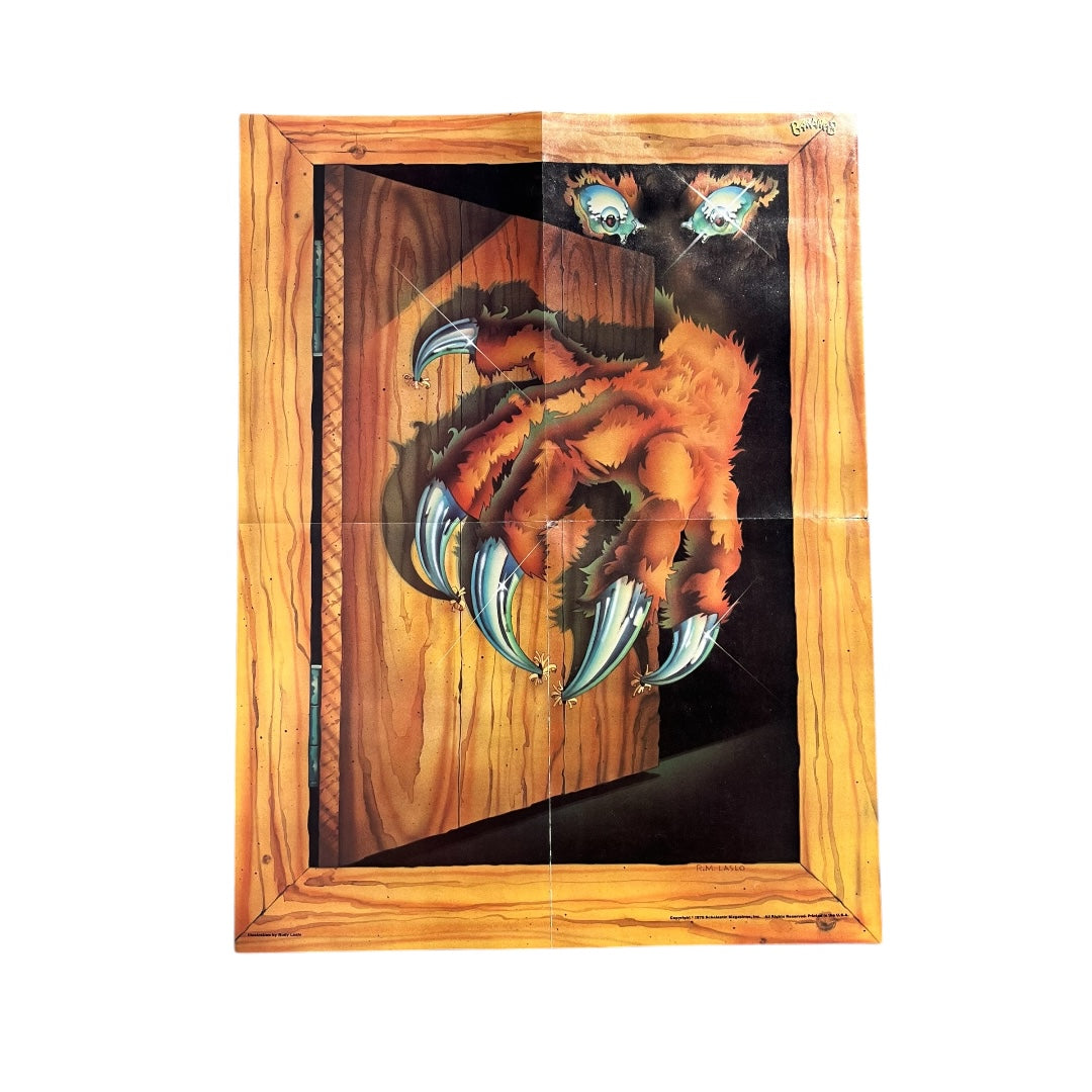 VINTAGE 1979 Bananas Magazine Claw Monster Poster (16x21)