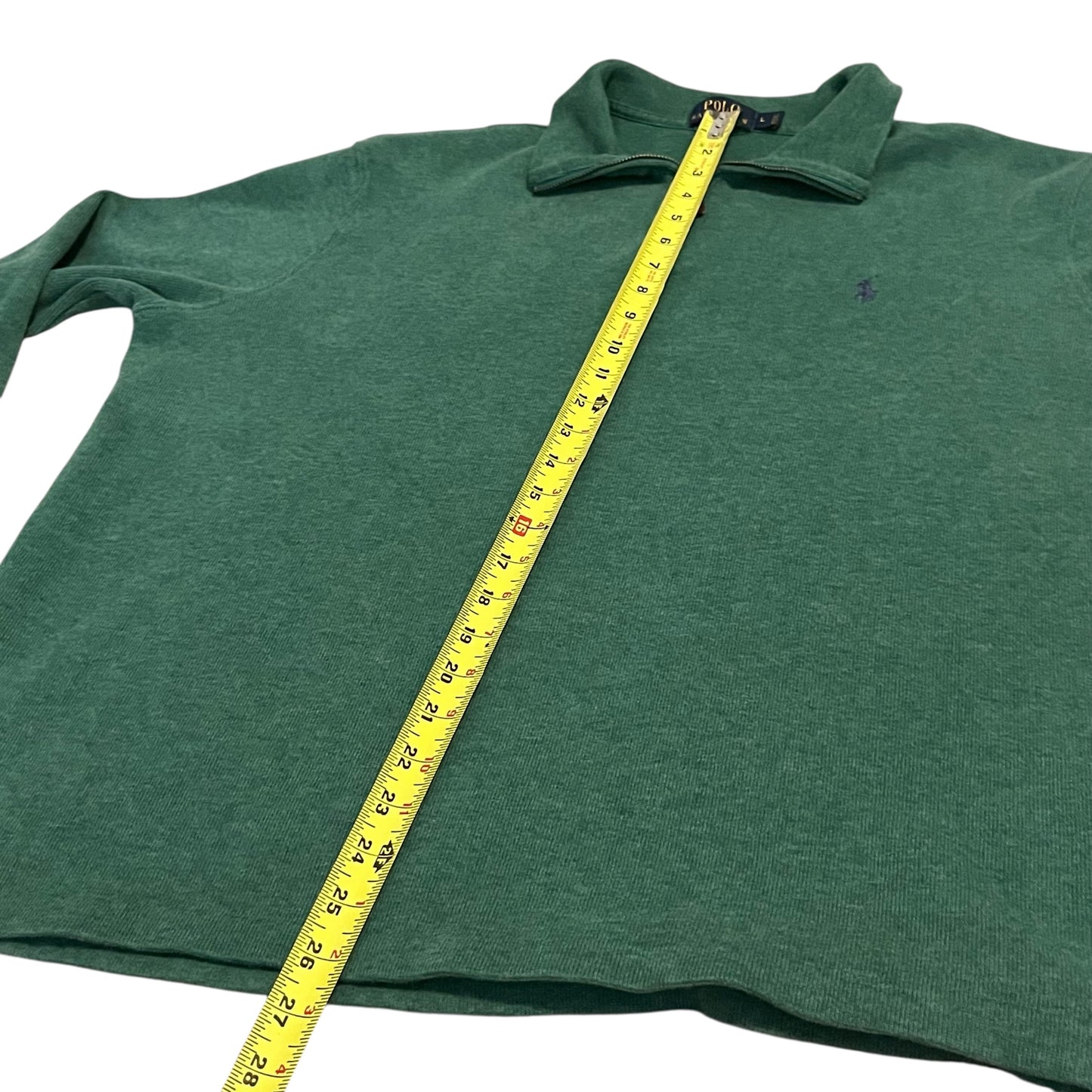 Polo Ralph Lauren Quarter Zip Pullover - Green (Large)