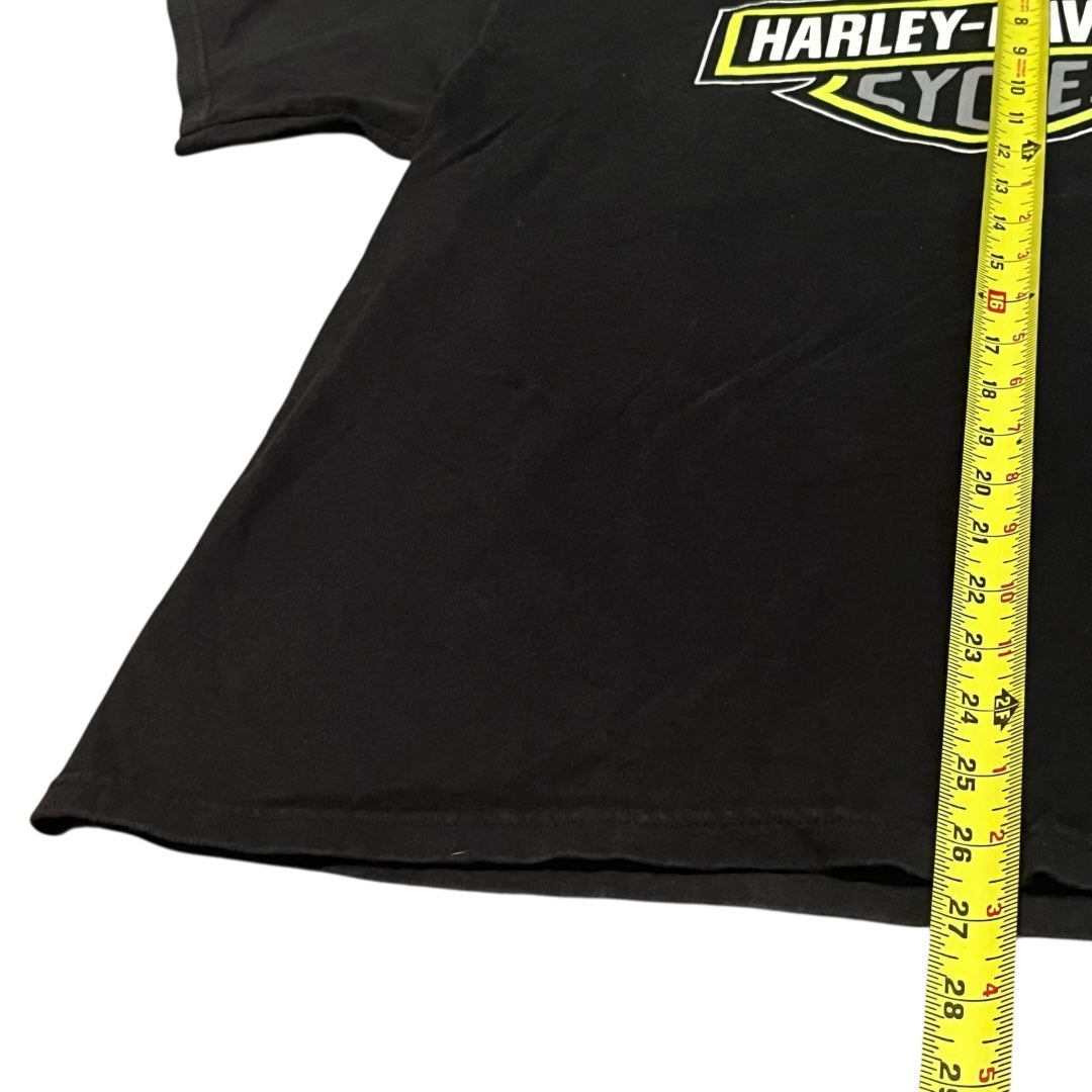 VINTAGE-ish Harley Davidson Neon Logo T Shirt (Large)